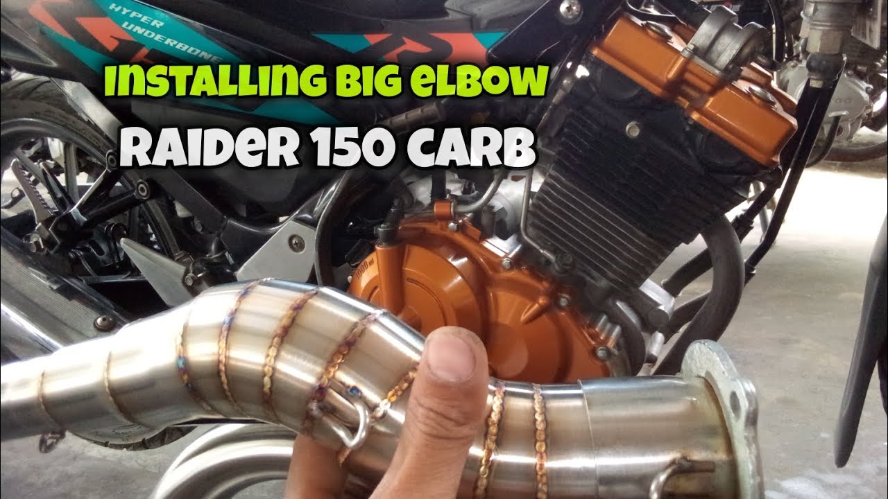 INSTALLING BIG ELBOW SA RAIDER 150 CARB NA KINABITAN NATIN NG RACING CDI @rdworksideas