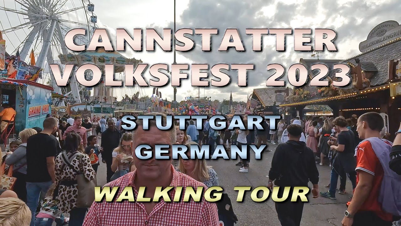 Cannstatter Volksfest 2023 [4K] Walking Tour, Wasen - Bad Cannstatt, Stuttgart