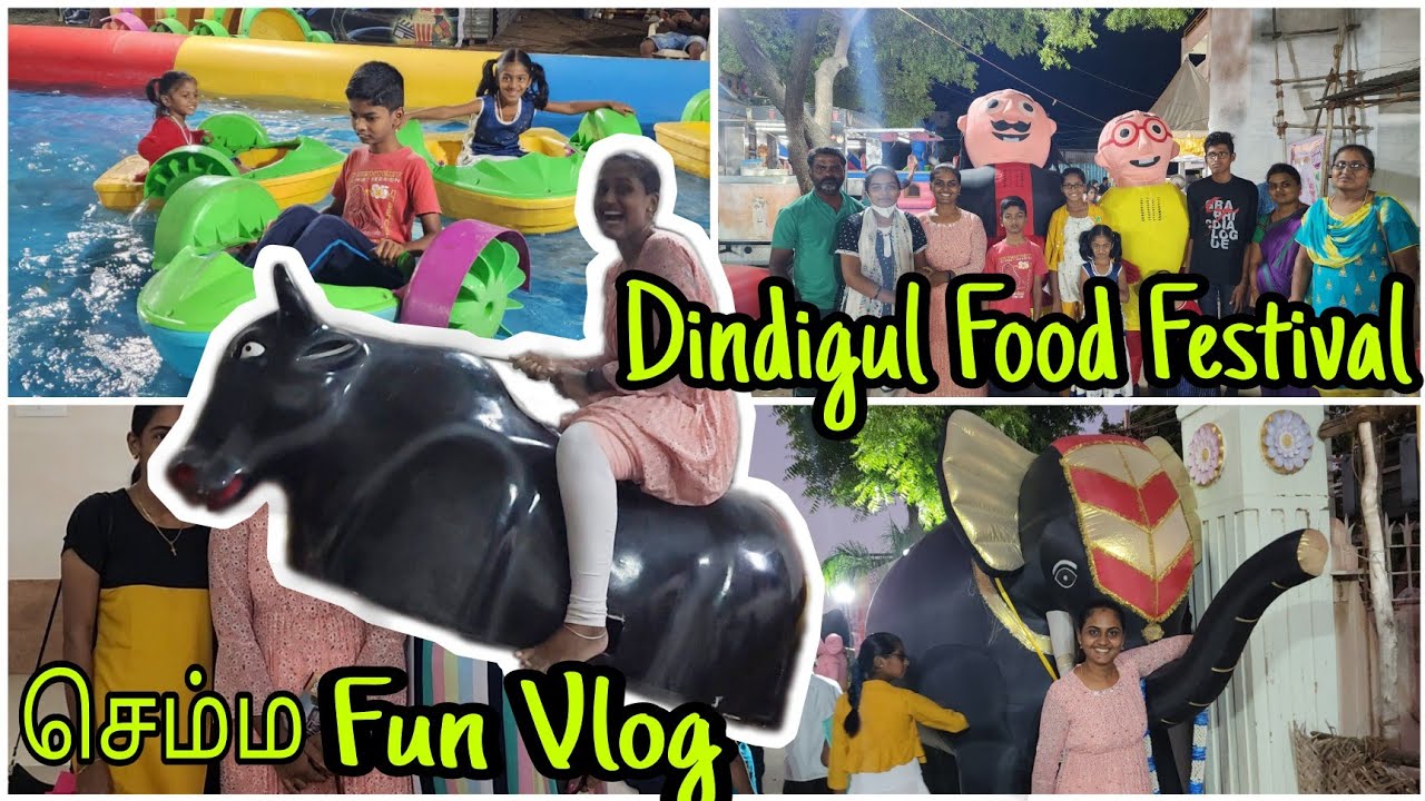 Dindigul Food Festival Vlog | Semma Fun Vlog with whole family | RK Family Vlogs