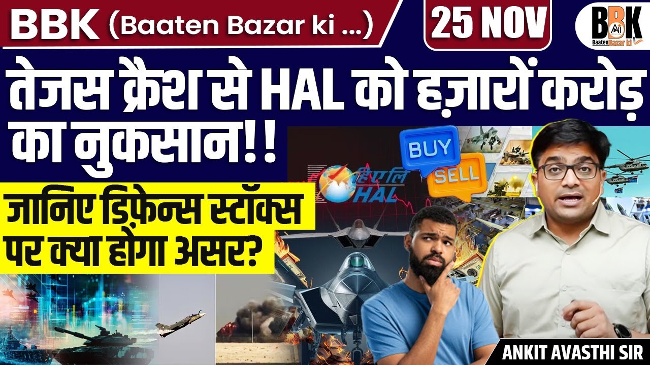 HAL Shares Drop After Tejas Jet Crash Market Shock Investor Panic & Buy the-Dip Analysis |Ankit Sir