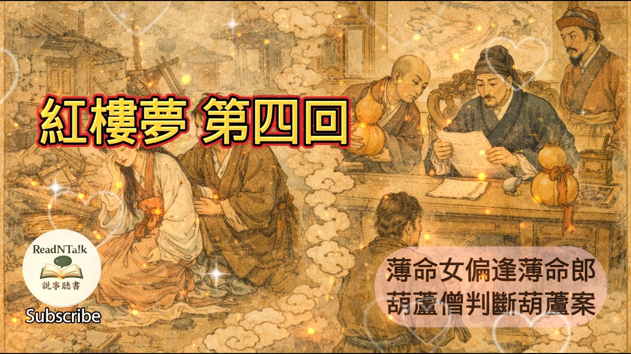 《紅樓夢》第四回 薄命女偏逢薄命郎-葫蘆僧判斷葫蘆案#紅樓夢#聽書 #閱讀 