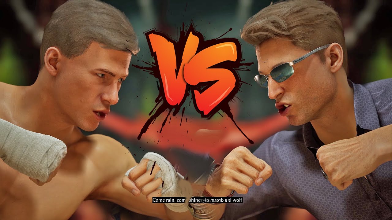 Lines Delivered by Van Damme Vs.  Johnny Cage Comparison