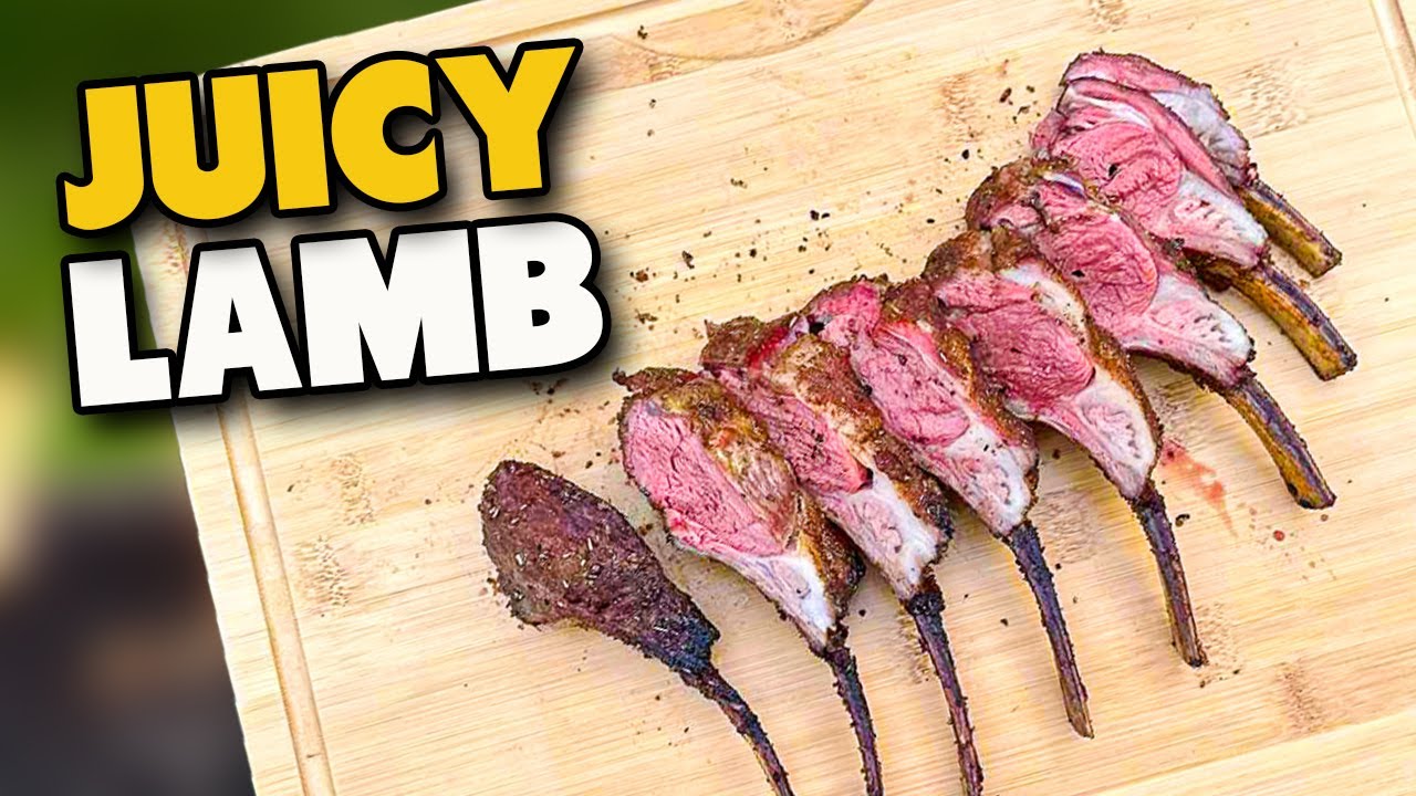 Smoked Rack of Lamb on a Weber GA by Schueys BBQ
