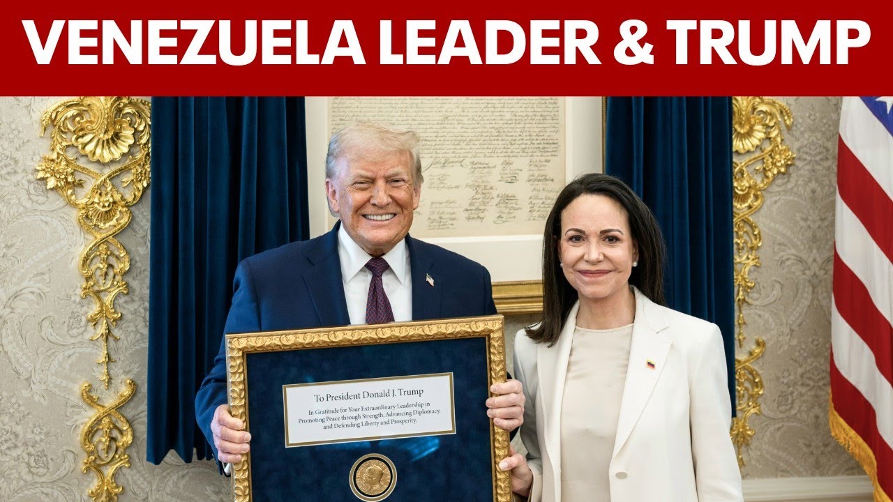LIVE: Venezuelan leader Mar&iacute;a Corina Machado talks following Trump meeting