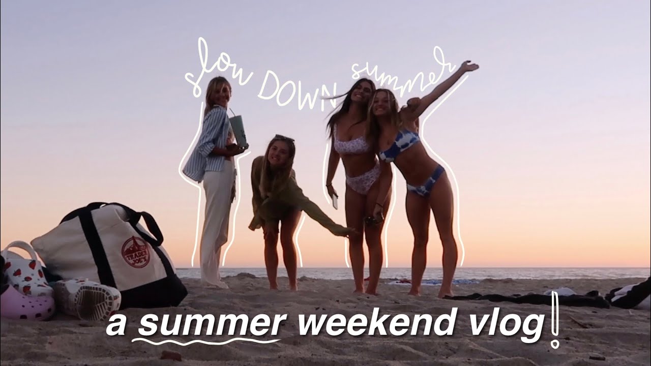 weekend vlog: college applications, beach days & life update