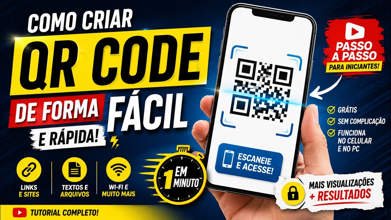 Como Criar QR Code F&aacute;cil e R&aacute;pido | Passo a Passo