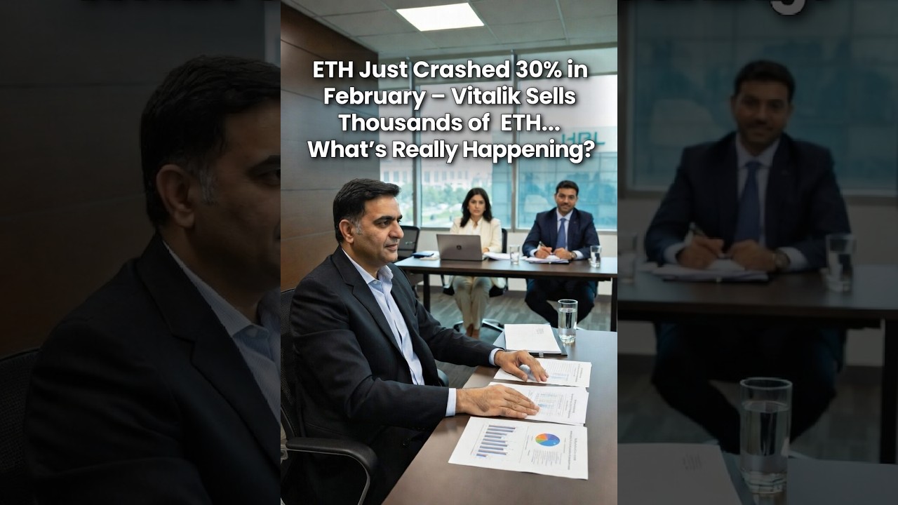 ETH Just Crashed 30% in February – Vitalik Sells Thousands of ETH… What’s Really Happening?