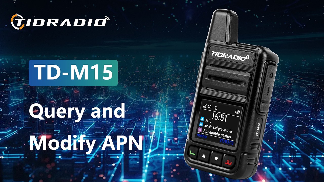 TD-M15: Как запросить и изменить APN #tidradio #radio #rapid #talktome