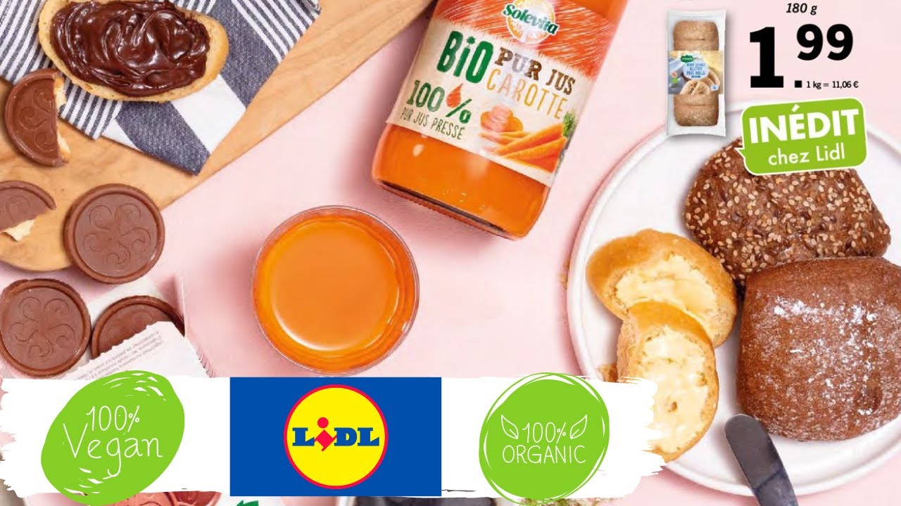 🍯🥛LIDL PRODUITS BIO VEGAN ET SANS GLUTEN