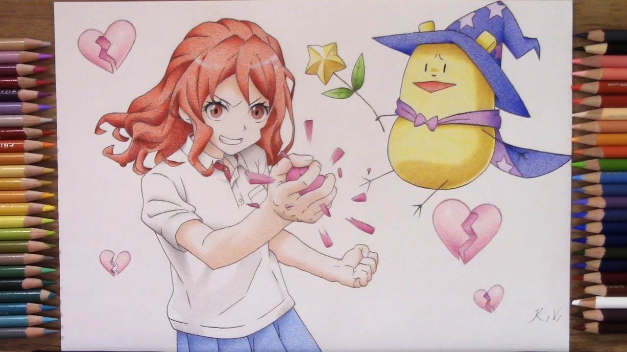 Drawing Anzu and Riri 💔 Romantic Killer (Netflix) | Anime Fan Art