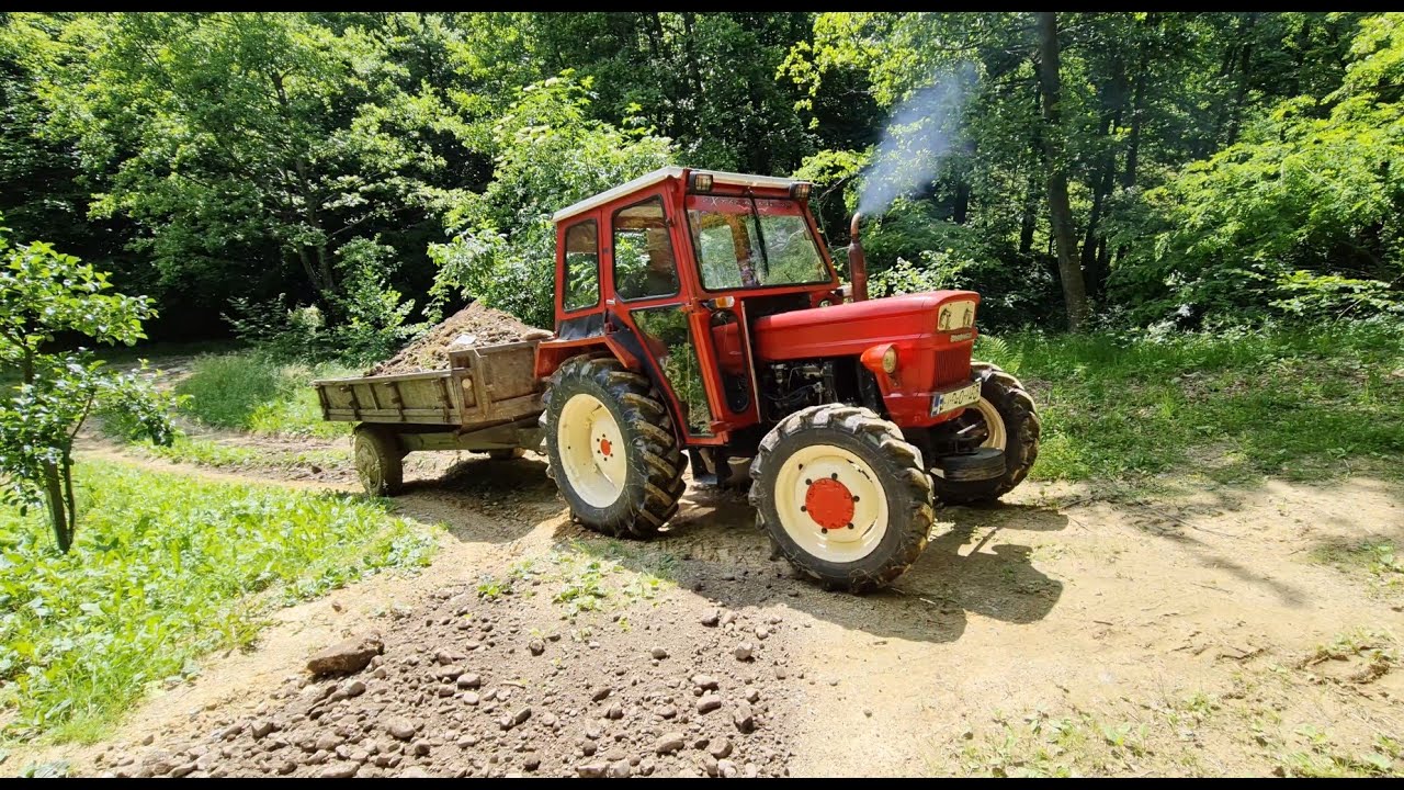 Fiat 420 DT - Težak teret za mali traktor (Vožnja šljunka)