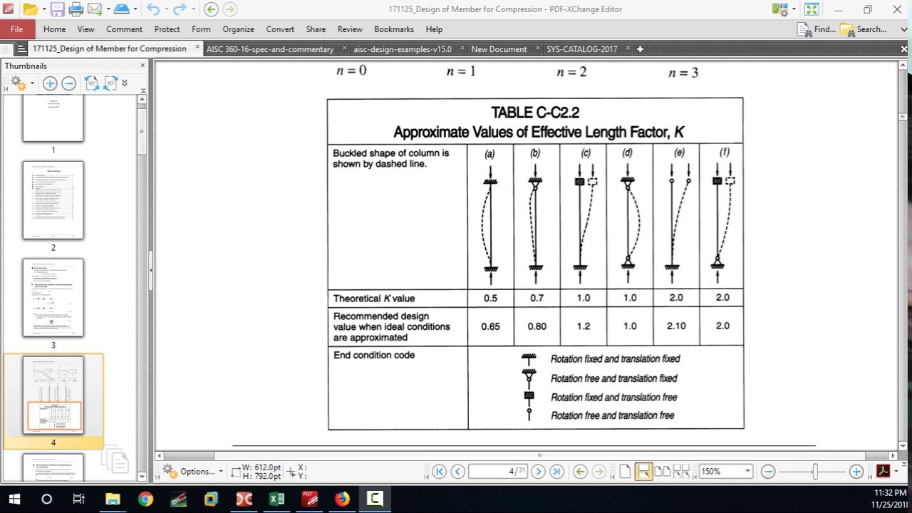 02 Steel Structure Design AISC-360-16- Design of Member for Compression
