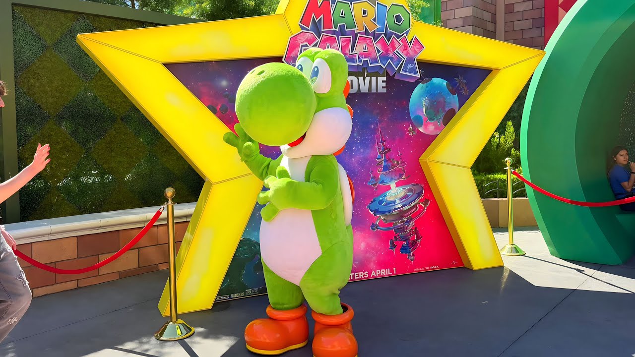 [MARCH 2026] Yoshi Meet & Greet - 4K POV - Universal Studios Hollywood - Mario Galaxy Movie