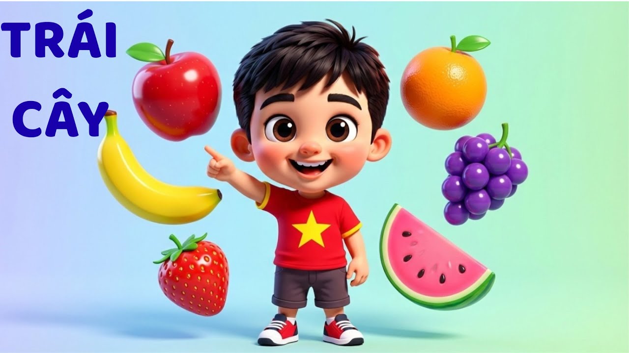 Bé Học Các Loại Trái Cây 🍎🍌🍓 | Bé Học Nói Nhanh  | Vui - Học