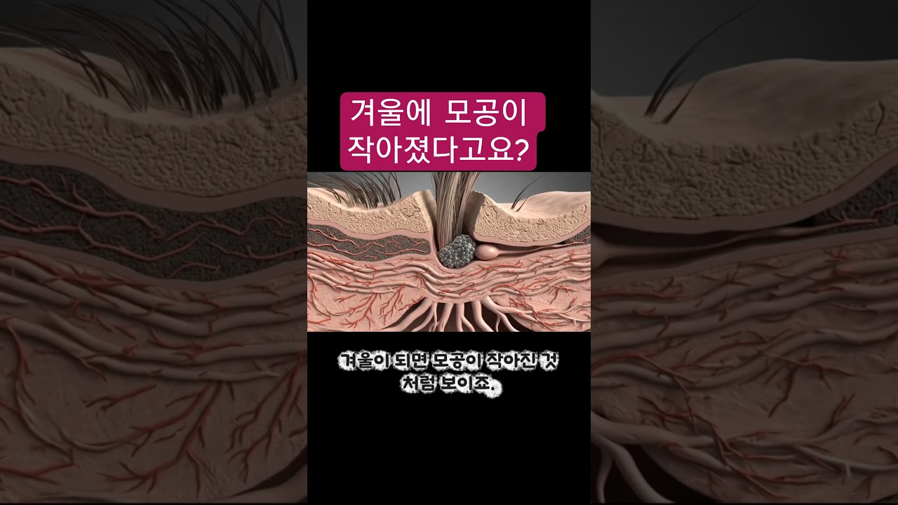 겨울철 모공이 작아진듯 느껴지는 이유!