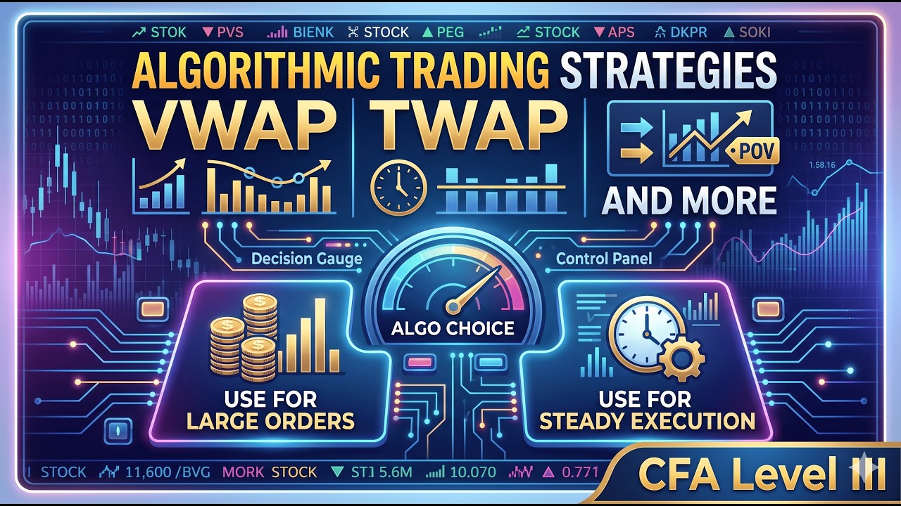 Algorithmic Trading Strategies When to Use VWAP, TWAP, and More | CFA Level III