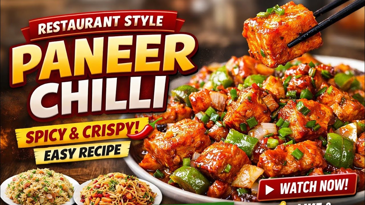 🔥 Restaurant Style Paneer Chilli Recipe | Easy Indo-Chinese Starter at Home 🔥