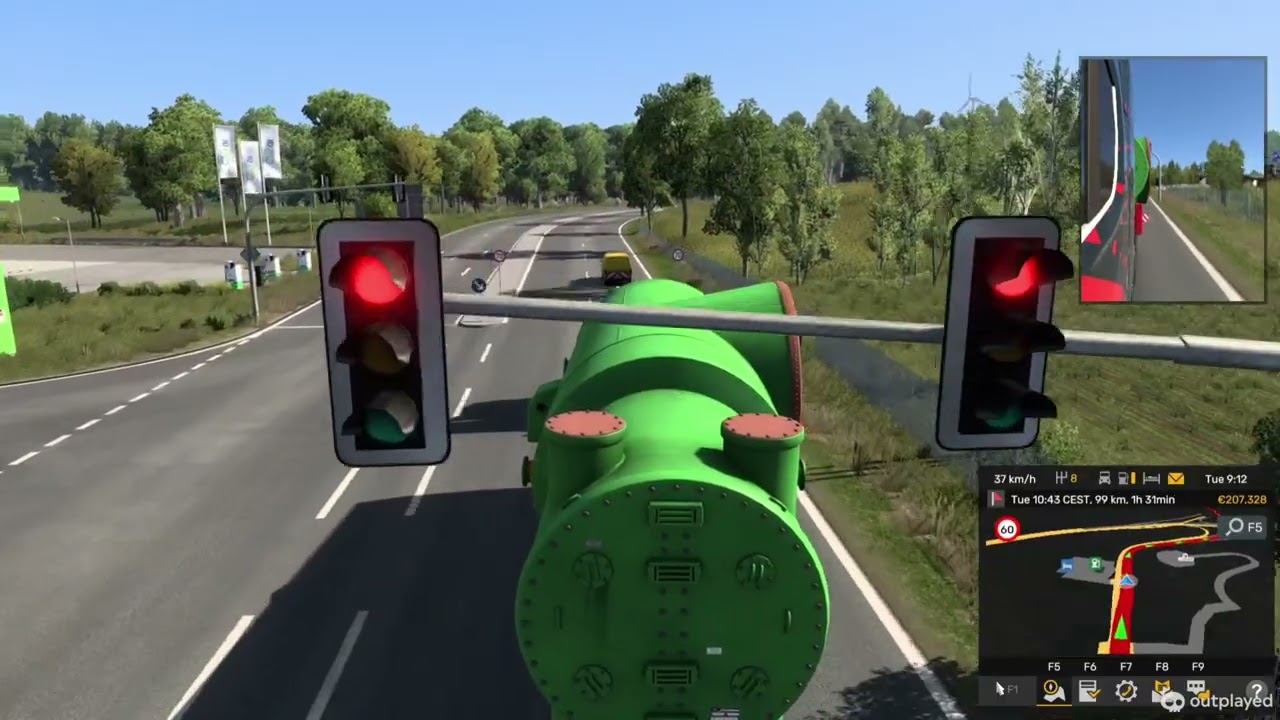 Euro Truck Simulator 2 - Berlin To Szczecin    Cargo Service - Industrial Condenser