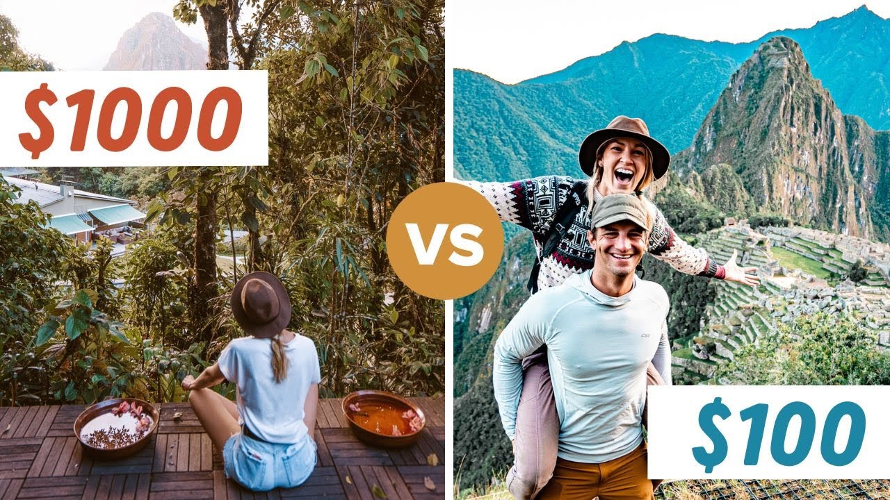💰 $1000 vs $100 🇵🇪 MACHU PICHU ON 2 DIFFERENT BUDGETS