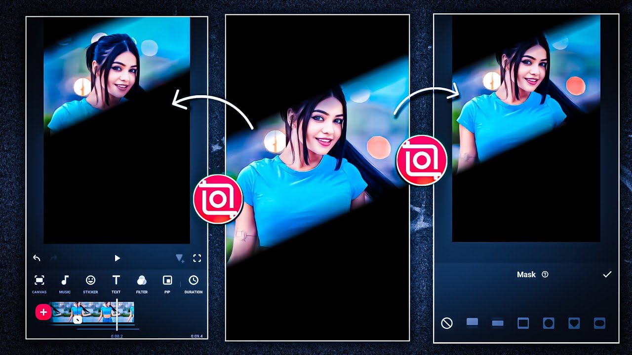 Black Line Effect Photo Reels Video Editing In Inshot App | Photo Video Editing In Inshot
