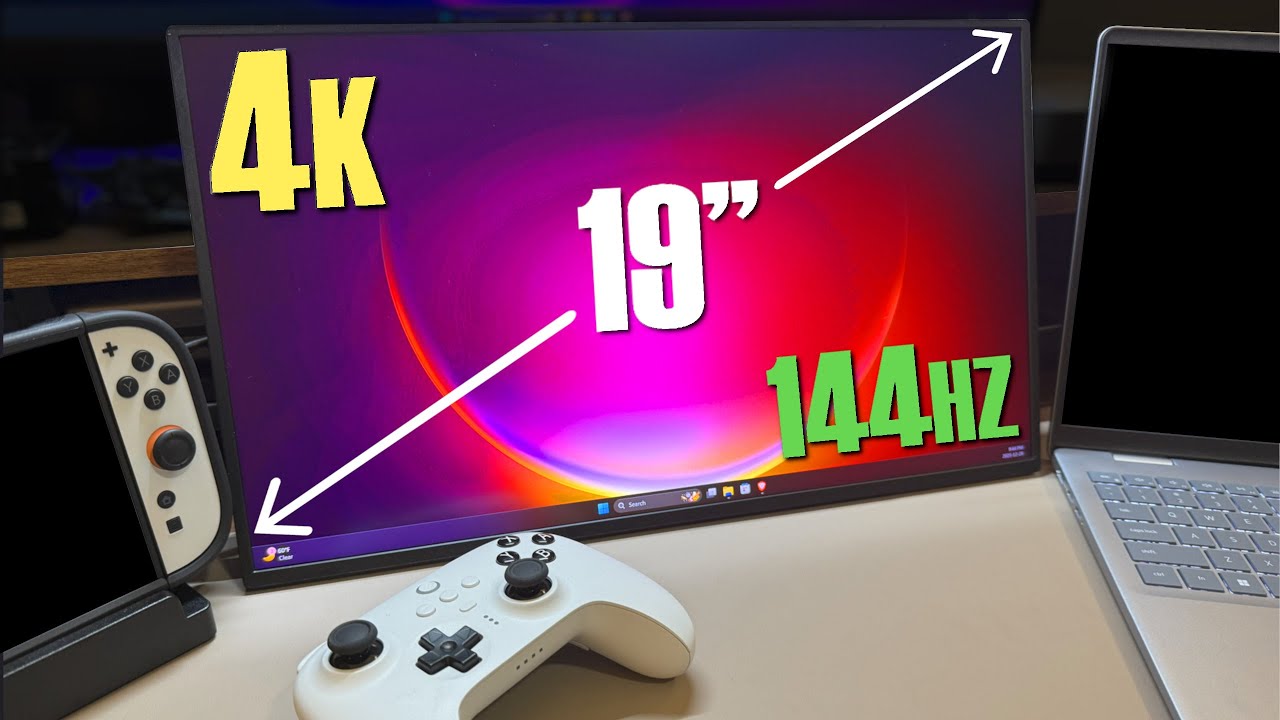 The BEST Portable Monitor EVER - Uperfect UColor Apex - 19 Inch 4K 144hz  QLED