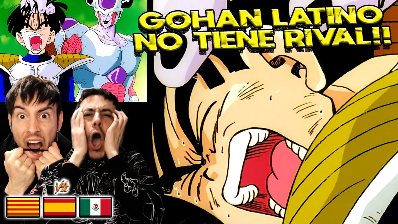 ESPAÑOLES REACCIONAN A DRAGON BALL LATINO VS ESPAÑOL 💥FREEZER PISA LA CABEZA DE GOHAN PARA MATARLO💥