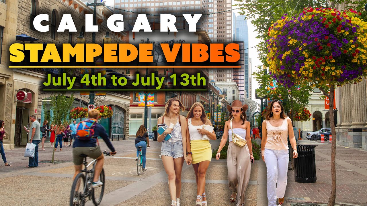 【4K】Calgary Stampede 2025 is Almost Here! 🤠 Walking tour on Stephen Ave #calgary #canada #walking