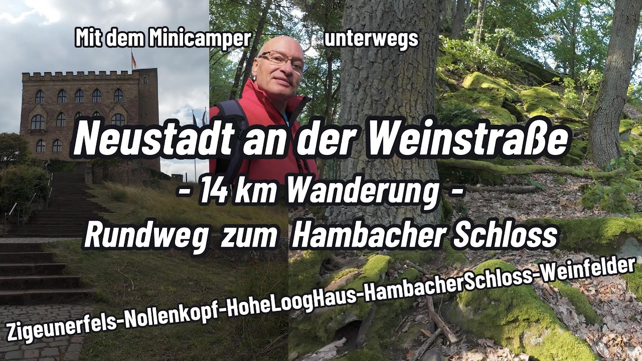 Neustadt an der Weinstraße - Wanderung: 14 km Rundweg zum Hambacher Schloss (Pfälzerwald)