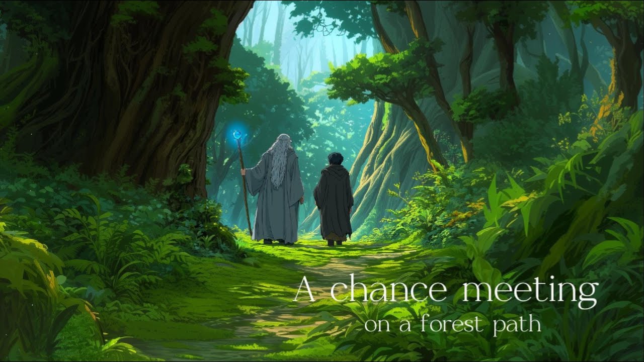 Medieval fantasy music for relaxation and tranquility - A chance meeting on a forest path - 1 hour