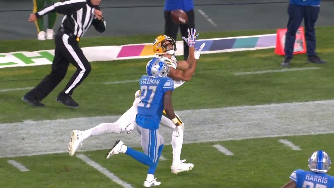 Aaron Rodgers Throws an Absolute Dime to Allen Lazard for TD | Lions vs. Packers | NFL