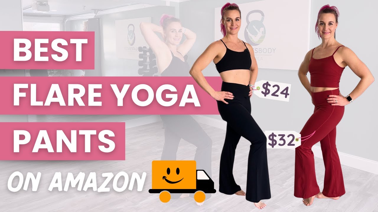 Я попробовала лучшие расклешенные штаны для йоги на Amazon