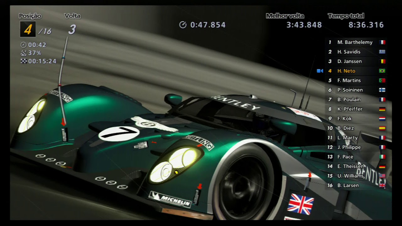 GRAN TURISMO 6-BENTLEY SPEED 8 '03/LE MANS 24H.M/REPLAY PS3