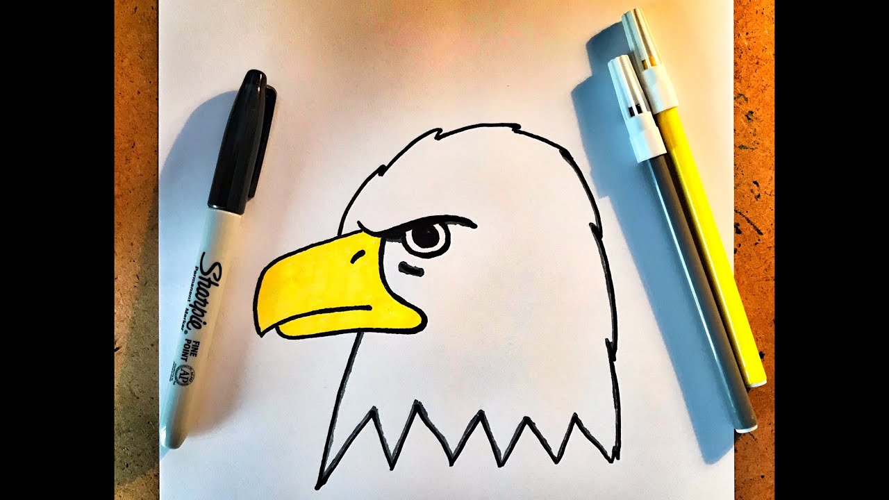 Çok Kolay Kartal Çizimi / Çocuklar İçin Kolay Çizimler / Eğlence ve Sanat Platformu