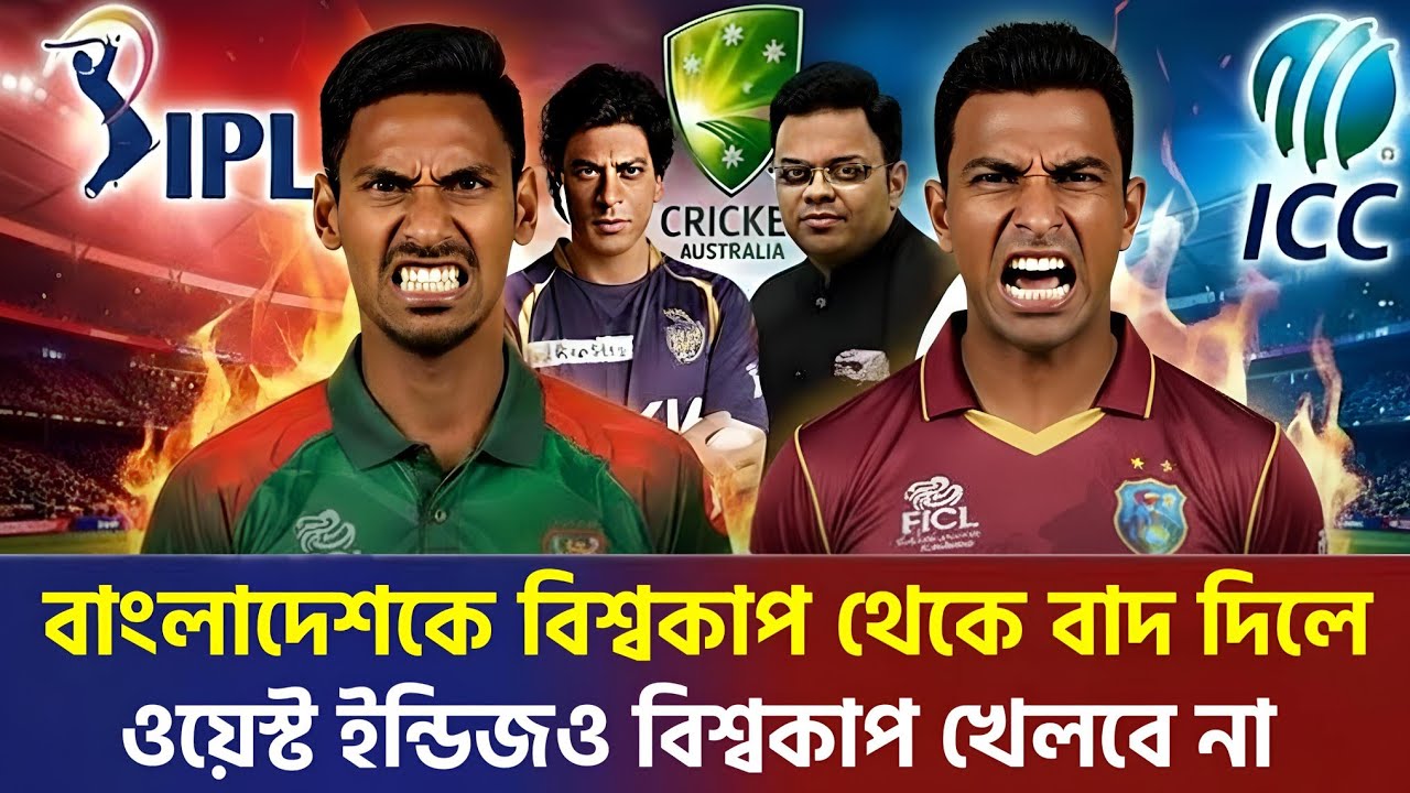 বাংলাদেশ বাদ দেওয়ায় পাকিস্তানের পর বিশ্বকাপ বয়কট ওয়েস্ট ইন্ডিজ| ভারতকে হুশিয়ারী দিল ম্যাক্সওয়েল 