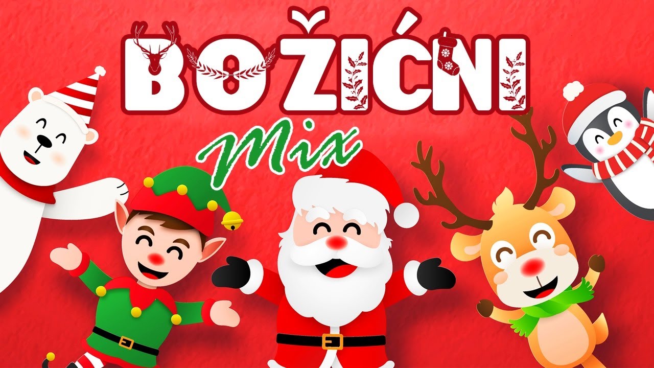 BOŽIĆNI MIX Dječjih Pjesmica i Edukativnih Videa 🎄🎁❄️ Učimo, Pjevamo i Zabavljamo se u Božićnom Duhu