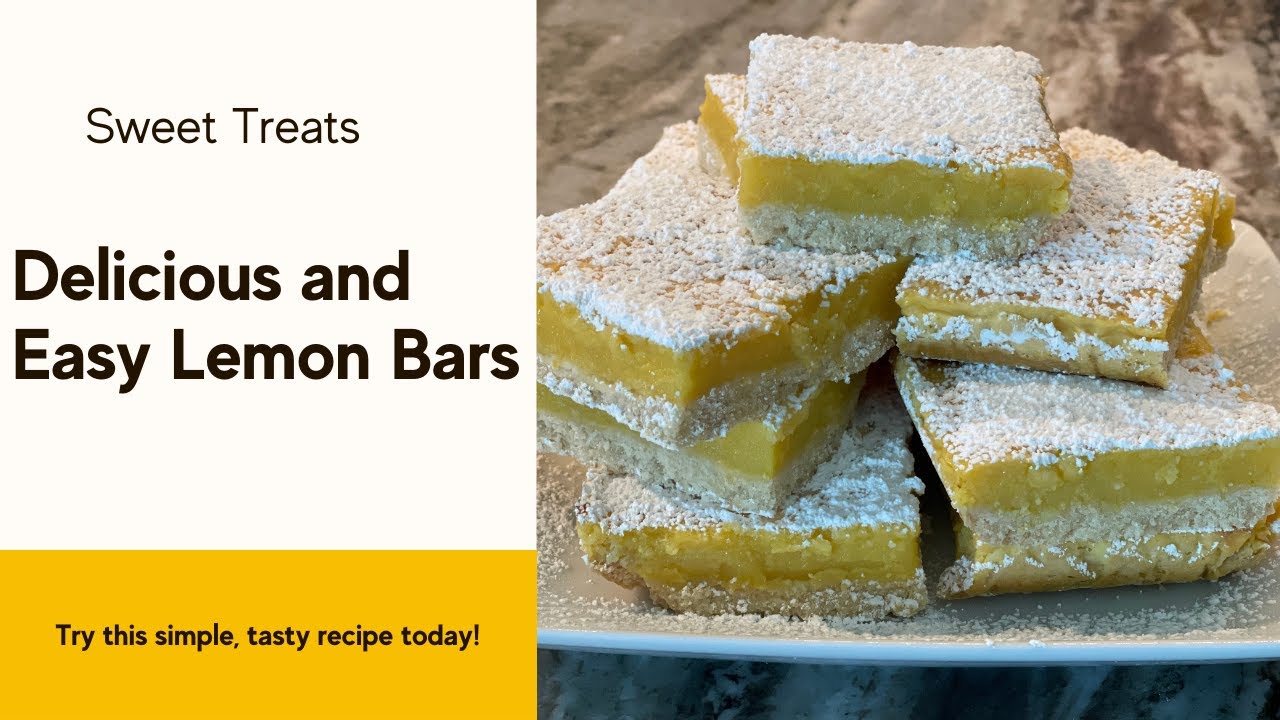 Easy Homemade Lemon Bars Recipe with Monk Fruit Sweetener | Low-Sugar Dessert Delight Lemon Bar