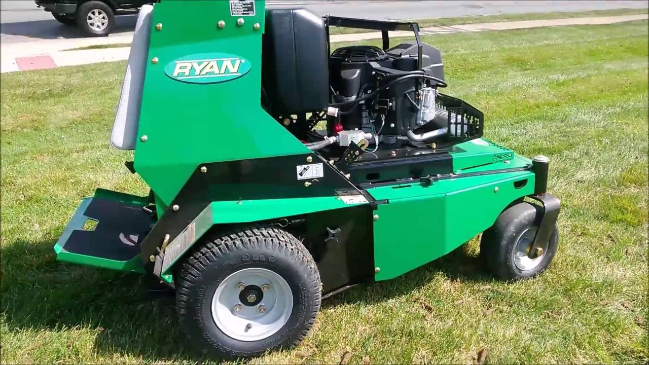 Ryan ZTS First Review - Stand on Zero Turn Aerator VS Exmark