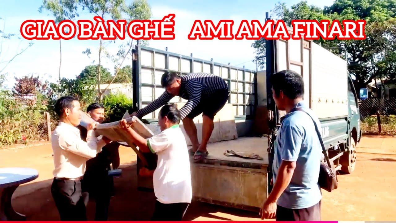 Giao bàn ghế ami ama Finari tặng điểm nhóm plei gion tóc 