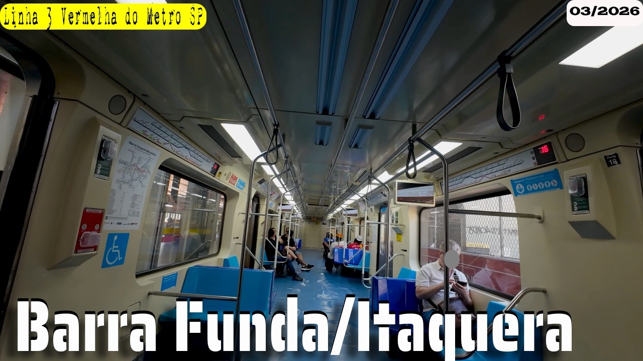 Palmeiras Barra Funda a Corinthians Itaquera Conhecendo a rotina diária dentro de um vagão do metrô