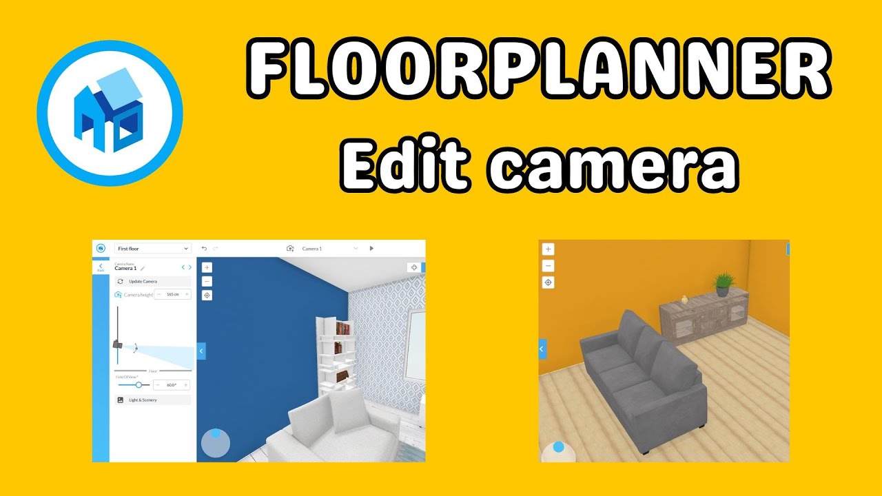 Floorplanner edit camera