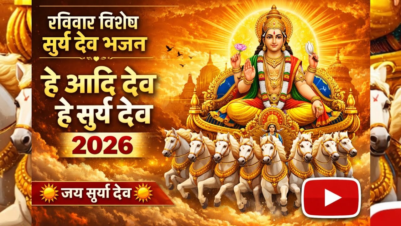 रविवार विशेष सूर्य देव भजन | हे आदि देव हे सूर्य देव | Sunday Special Surya Dev Bhajan 2026