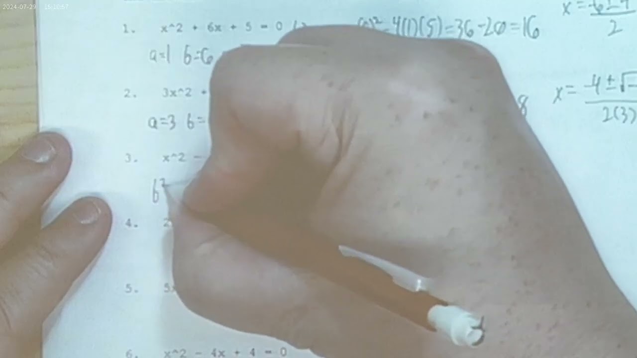6.6a and 6.6aa: Number of Solutions Practice