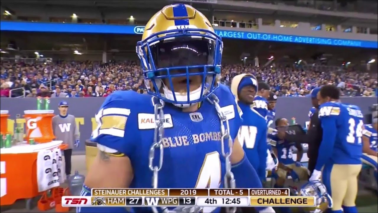 Winnipeg Blue Bombers Adam Bighill Highlights
