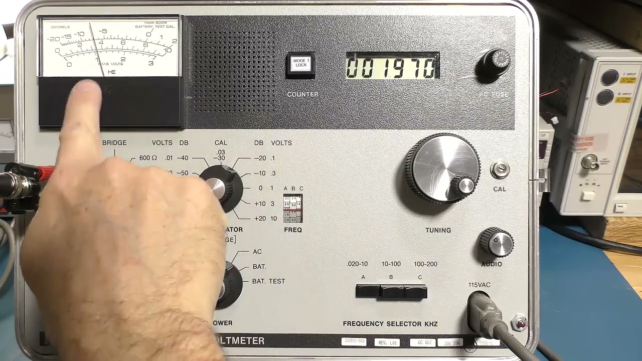 A Look Inside #19 -  Harmon 4200B Selective Voltmeter - Fix/Repair - PT1