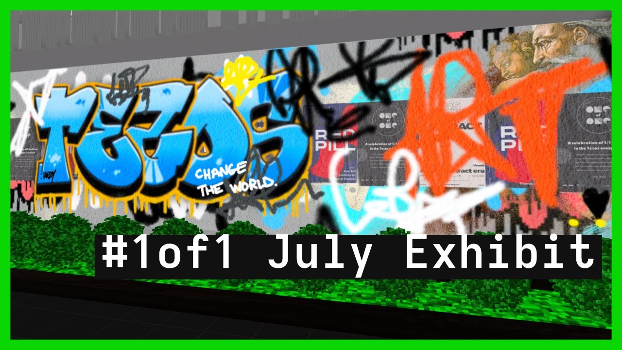 #Tezos ONE of ONE July Exhibit in Voxels | #NFT #NFTart #Metaverse