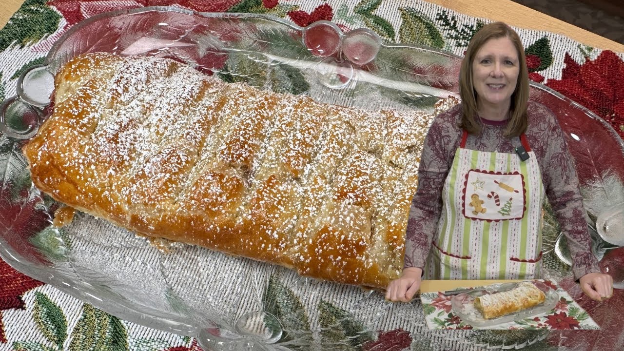 Braided Cream Cheese and Raspberry Puff Pastry Dessert