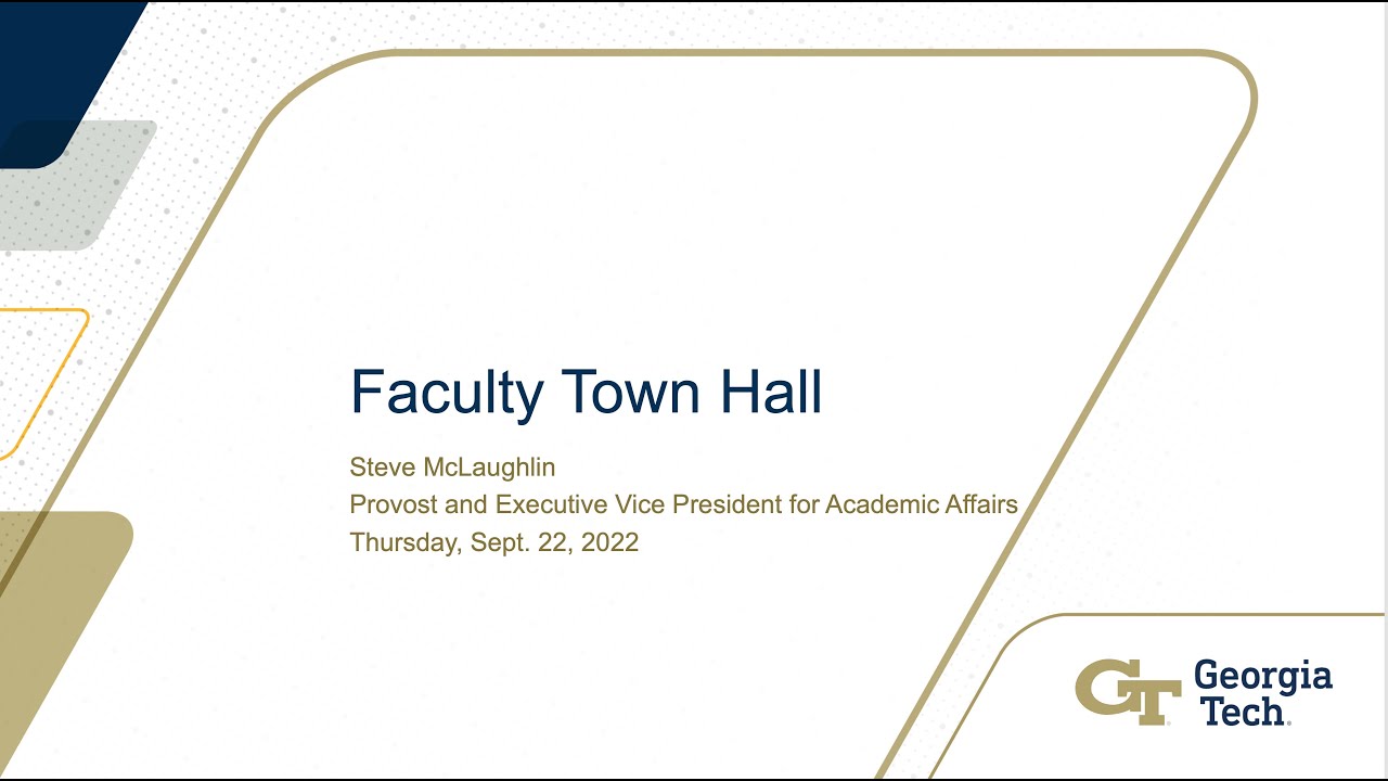 All Faculty Town Hall &ndash; 2022