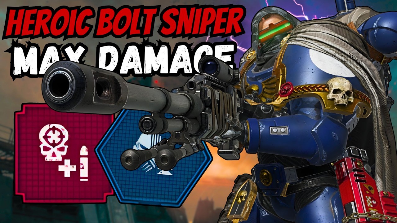 Heroic Bolt Sniper MAX DAMAGE Build Instant Kills Tyranid Warriors in Space Marine 2 Patch 13.2