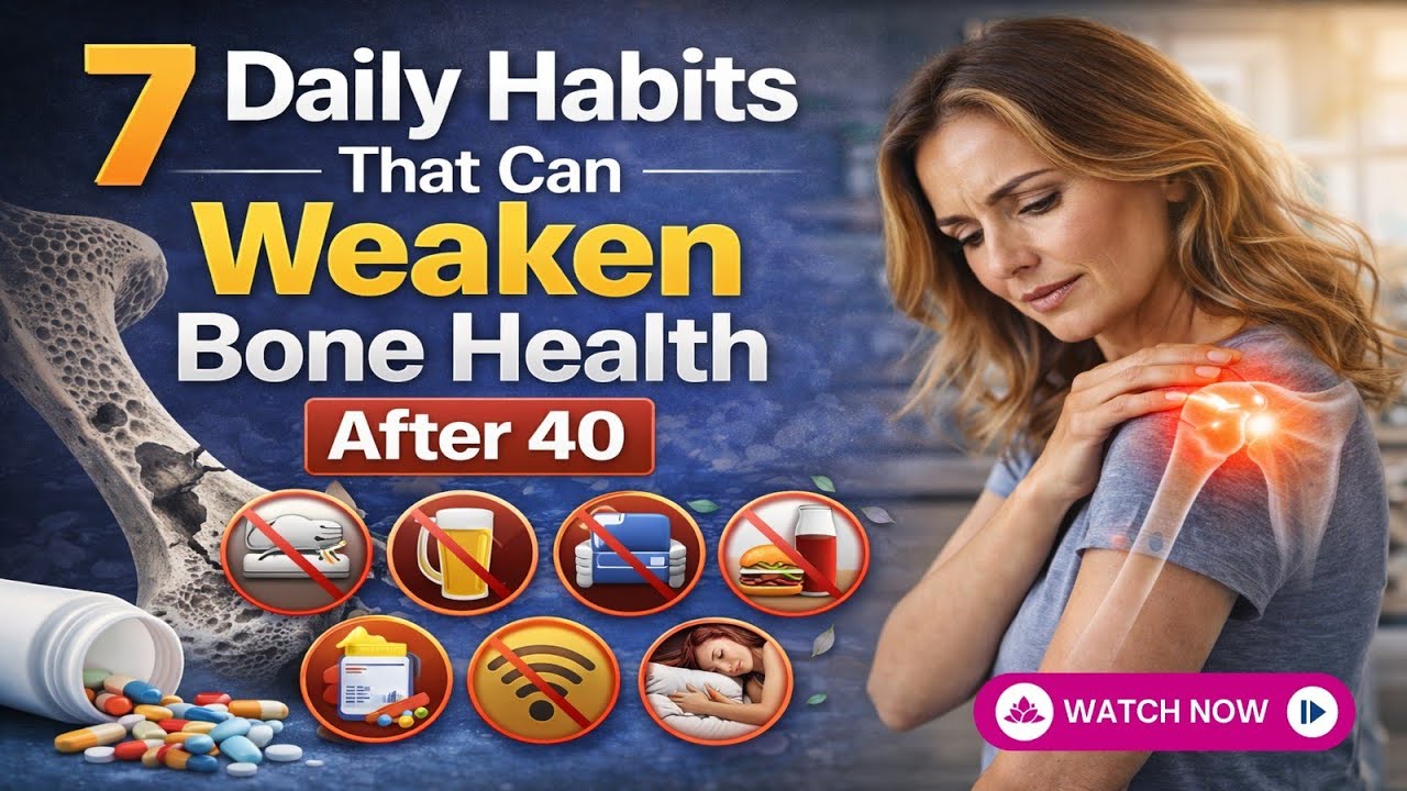 7 Daily Habits That Can Weaken Bone Health After 40 | Midlife Women’s Guide to Strong Bones