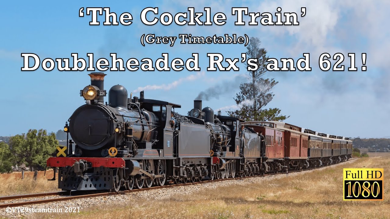 SteamRanger - Rx class Doubleheader on the Cockle Train, plus an appearance from 621!